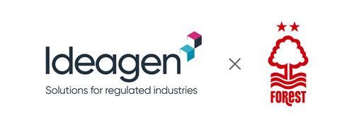 Ideagen and Nottingham Forest logos